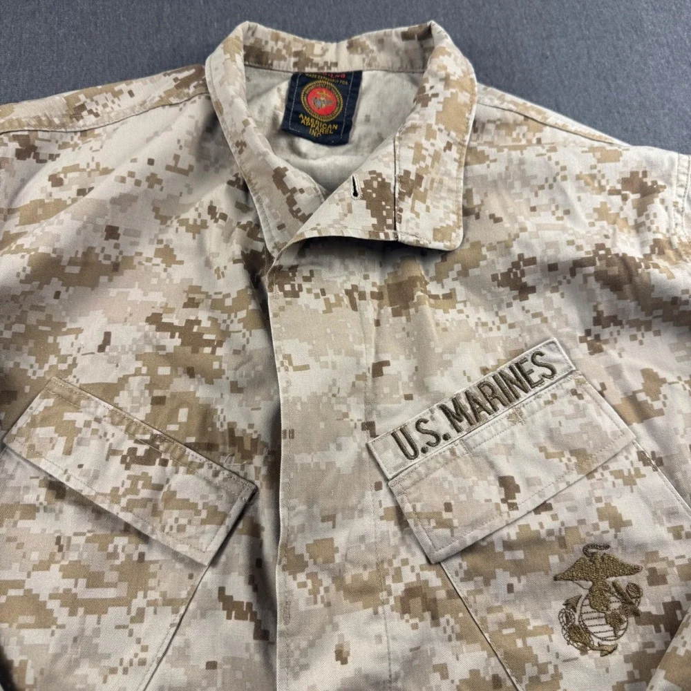 American Apparel USMC Desert Marpat Camo Combat‎ Utility Blouse Med-Lng MCCUU